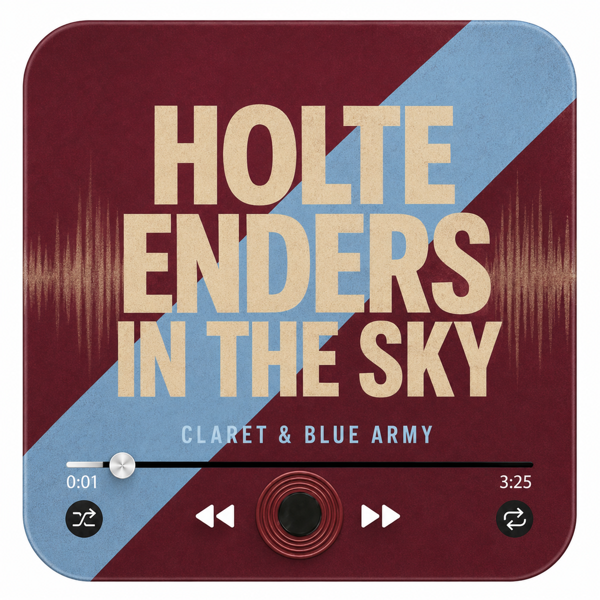 Birmingham Claret and Blue magnete sonoro da calcio