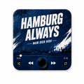 Hamburg magnete sonoro su sfondo bianco