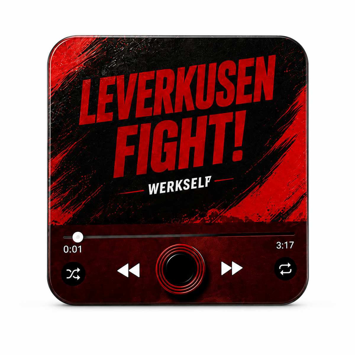 Leverkusen magnete sonoro su sfondo bianco