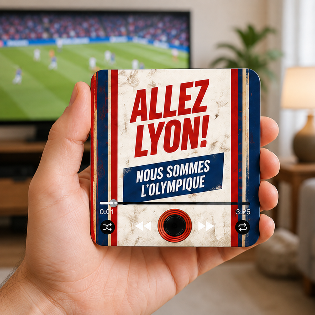 Lyon magnete sonoro tenuto in mano