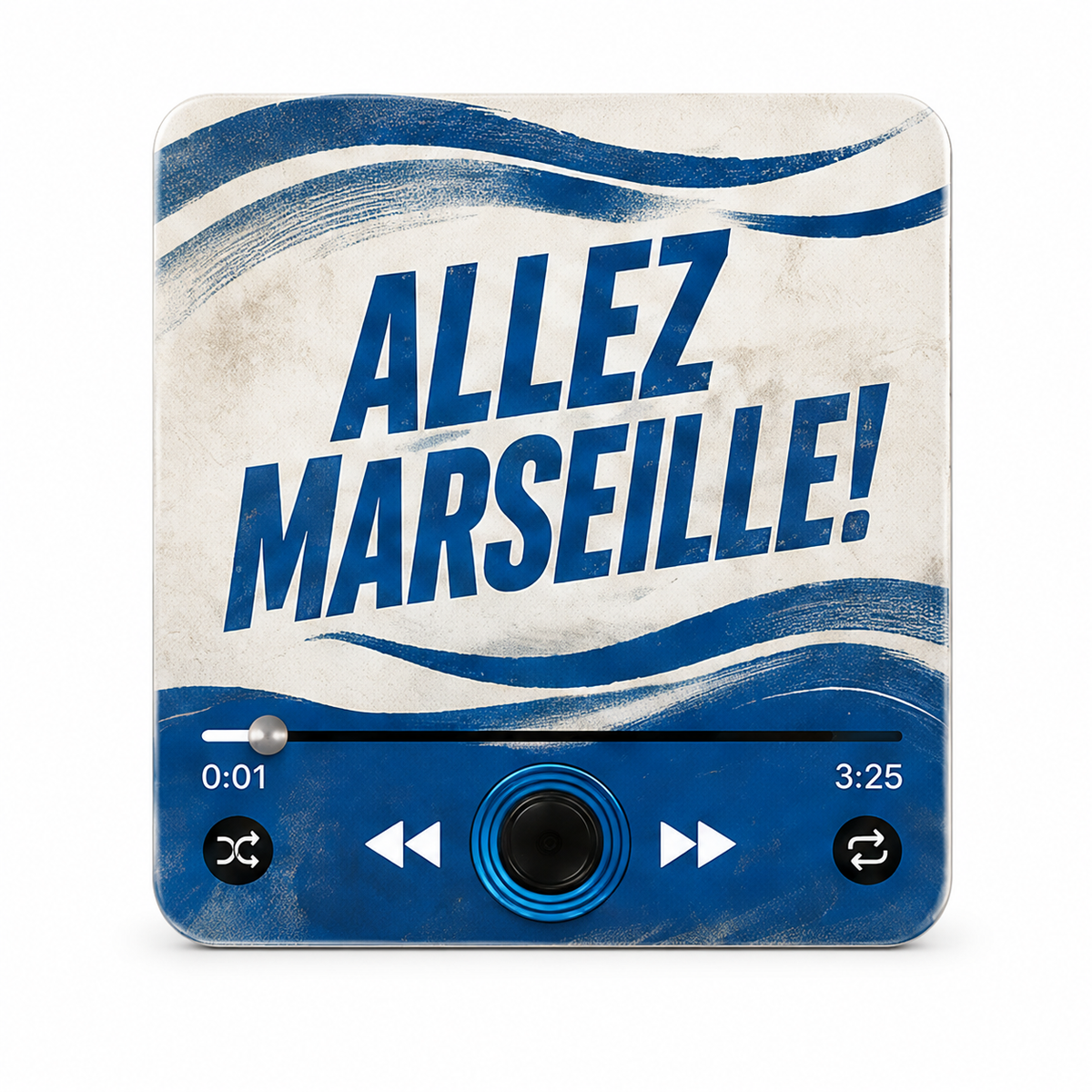 Marseille magnete sonoro su sfondo bianco