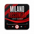 Milano Rossonera magnete sonoro da calcio – product su sfondo bianco