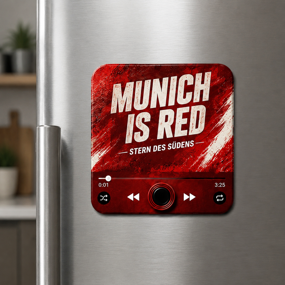 Munich magnete sonoro su un frigorifero