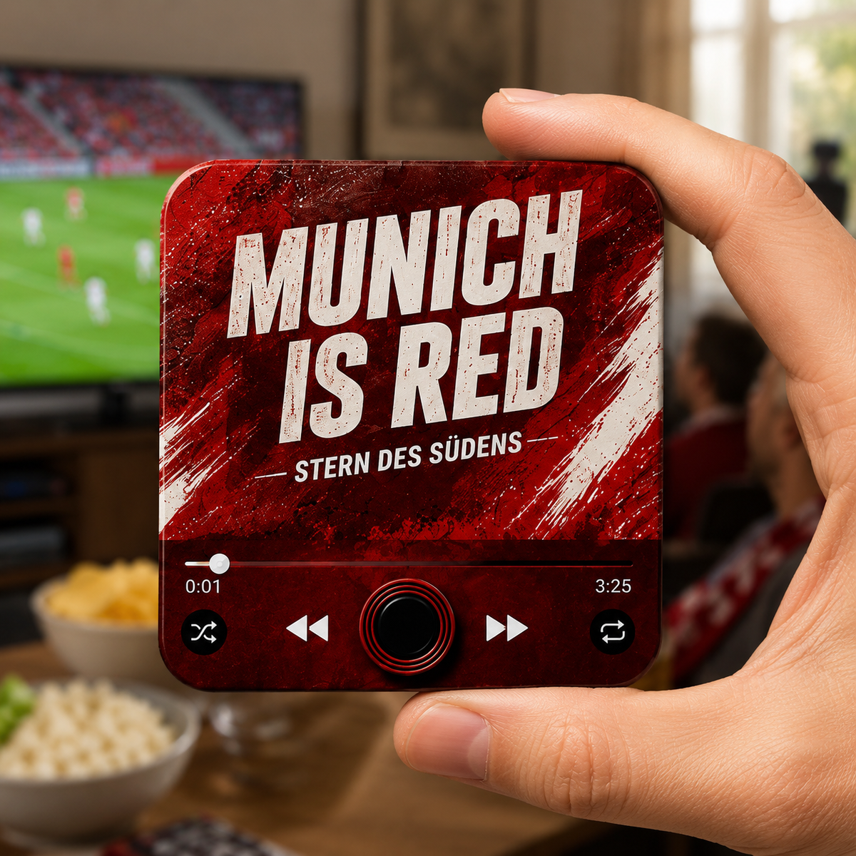 Munich magnete sonoro tenuto in mano