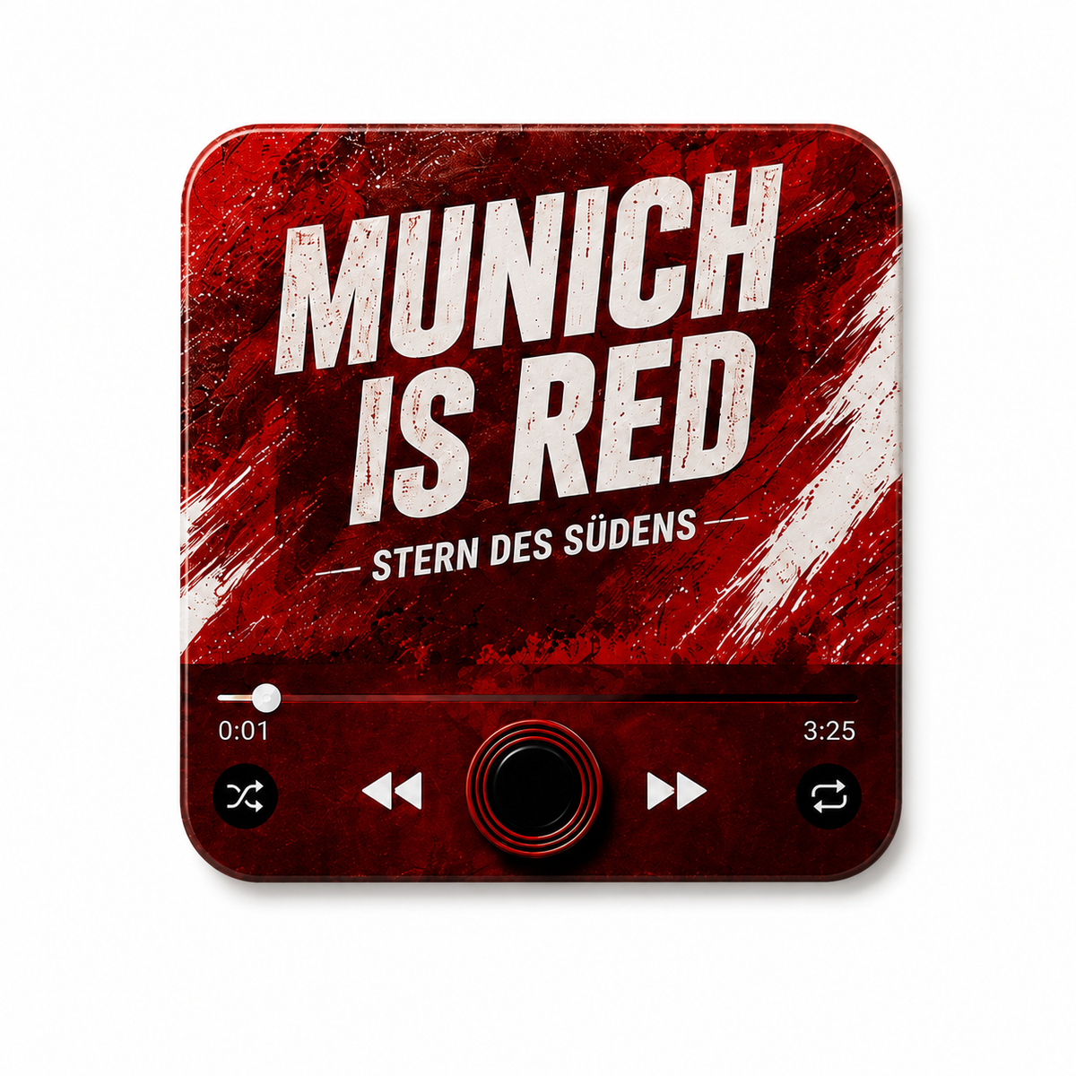Munich magnete sonoro su sfondo bianco