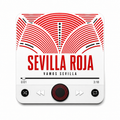 Magnete sonoro da calcio Sevilla Roja — su sfondo bianco