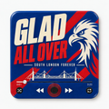 South London red and blue magnete sonoro da calcio