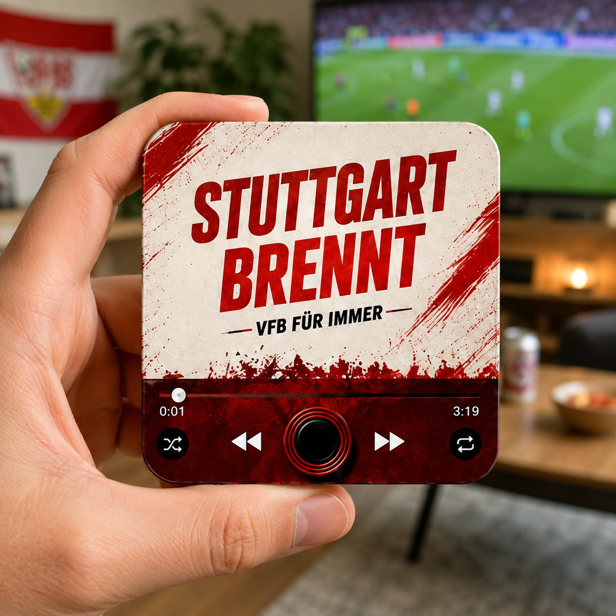Stuttgart magnete sonoro tenuto in mano