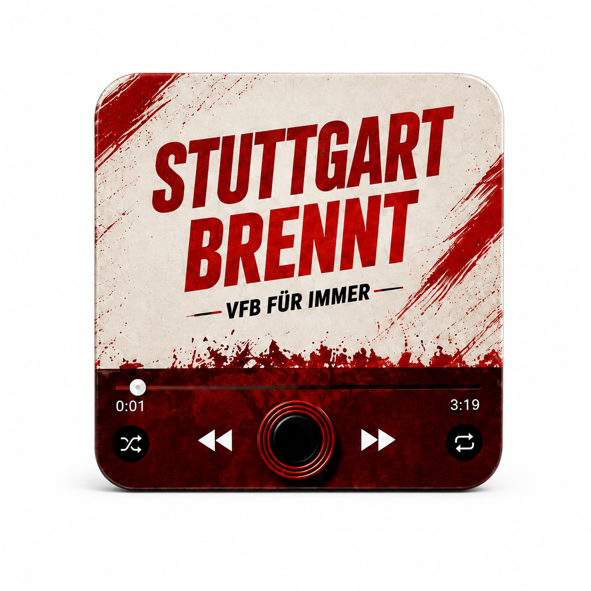 Stuttgart magnete sonoro su sfondo bianco